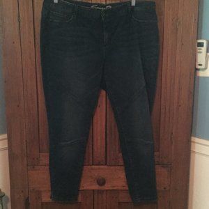 Womans Dark Wash Legging Denim Jeans